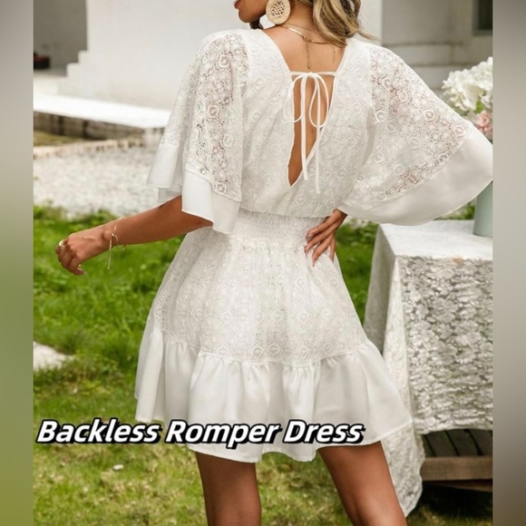 Lulus Dresses & Skirts - Lulus S Elegant White Ruffle Dress